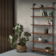 Load image into Gallery viewer, Artiss Wall Shelves Display Bookshelf Rustic Vintage DIY Pipe Shelf Brackets