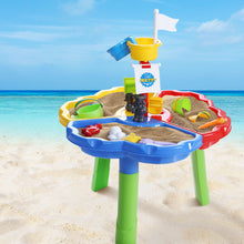 Load image into Gallery viewer, Keezi Kids Beach Sand and Water Sandpit Outdoor Table Childrens Bath Toys