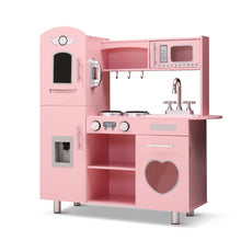 Load image into Gallery viewer, Keezi Kids Kitchen Set Pretend Play Food Sets Childrens Utensils Wooden Toy Pink