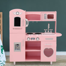 Load image into Gallery viewer, Keezi Kids Kitchen Set Pretend Play Food Sets Childrens Utensils Wooden Toy Pink