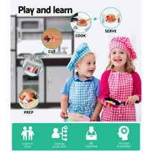 Load image into Gallery viewer, Keezi Kids Kitchen Set Pretend Play Food Sets Childrens Utensils Toys Black
