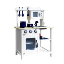 Load image into Gallery viewer, Keezi 18 Piece Kids Kitchen Play Set - White