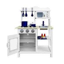 Load image into Gallery viewer, Keezi 18 Piece Kids Kitchen Play Set - White