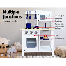 Load image into Gallery viewer, Keezi 18 Piece Kids Kitchen Play Set - White