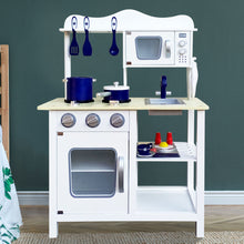 Load image into Gallery viewer, Keezi 18 Piece Kids Kitchen Play Set - White