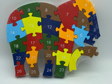 Load image into Gallery viewer, Wooden animal puzzle -Elephant