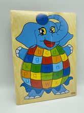 Load image into Gallery viewer, Wooden animal puzzle -Elephant