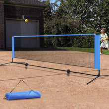 Load image into Gallery viewer, Everfit Portable Sports Net Stand Badminton Volleyball Tennis Soccer 3m 3ft Blue