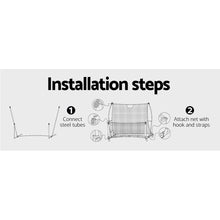 Load image into Gallery viewer, Everfit Portable Soccer Rebounder Net Volley Training Football Goal Pass Trainer