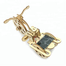 Load image into Gallery viewer, Model kit Tricycle bike with solar power and motor 3D Ply Wood -craft kit- ages 3+