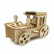 Load image into Gallery viewer, Model kit Vintage Car with solar power and motor 3D Ply Wood -craft kit- ages 3+