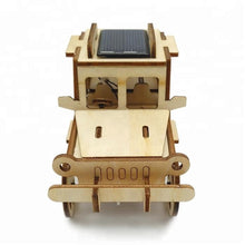 Load image into Gallery viewer, Model kit  4 x 4 Jeep Car solar power and motor 3D Ply Wood -craft kit- ages 3+