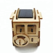 Load image into Gallery viewer, Model kit  4 x 4 Jeep Car solar power and motor 3D Ply Wood -craft kit- ages 3+
