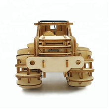 Load image into Gallery viewer, Model kit  4 x 4 Truck Car Solar powered 3D Ply Wood -craft kit with MOTOR (solar or battery).