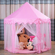 Load image into Gallery viewer, Princess Indoor Playhouse Toy Play Tent for Kids Toddlers and Carry Bag (Pink)