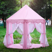 Load image into Gallery viewer, Princess Indoor Playhouse Toy Play Tent for Kids Toddlers and Carry Bag (Pink)