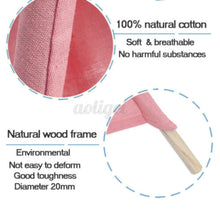 Load image into Gallery viewer, Teepee canvas Wigwam Tent Cubby House Larger for kids indoor -Pink-LARGE 130cm Size