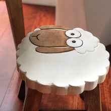 Load image into Gallery viewer, Kids Wooden Monkey Tails Table + 4 animal stools complete set -hand carved Timber Children Furniture.