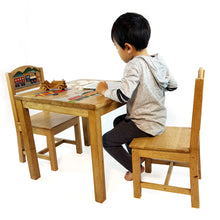 Load image into Gallery viewer, Children's wooden furniture table and chair set - Airplane Design