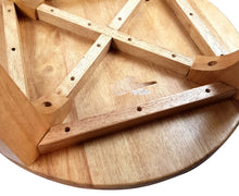 Load image into Gallery viewer, Kids Wooden Table + 2 stools Set Giraffe & Sheep themed- hand carved Timber Children Furniture