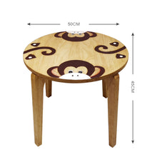 Load image into Gallery viewer, Children's Table Wooden Monkey Theme-Hand made using quality wood (table only included)