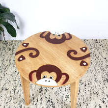 Load image into Gallery viewer, Childrens furniture Wooden Table + 2 Chairs Set MONKEY Design Carved Timber Children Furniture
