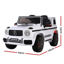 Load image into Gallery viewer, Mercedes-Benz Kids Ride On Car Electric AMG G63 Licensed Remote Cars 12V White