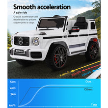 Load image into Gallery viewer, Mercedes-Benz Kids Ride On Car Electric AMG G63 Licensed Remote Cars 12V White