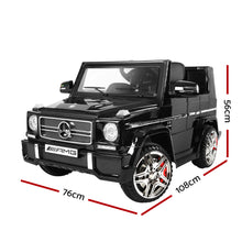 Load image into Gallery viewer, Kids Ride On Car MercedesBenz Licensed G65 12V Electric Black