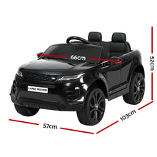 Load image into Gallery viewer, Kids Ride On Car Licensed Land Rover 12V Electric Car Toys Battery Remote Black