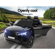 Load image into Gallery viewer, Kids Ride On Car Licensed Land Rover 12V Electric Car Toys Battery Remote Black