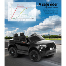 Load image into Gallery viewer, Kids Ride On Car Licensed Land Rover 12V Electric Car Toys Battery Remote Black