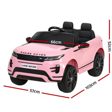 Load image into Gallery viewer, Kids Ride On Car Licensed Land Rover 12V Electric Car Toys Battery Remote Pink
