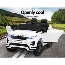 Load image into Gallery viewer, Kids Ride On Car Licensed Land Rover 12V Electric Car Toys Battery Remote White