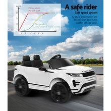 Load image into Gallery viewer, Kids Ride On Car Licensed Land Rover 12V Electric Car Toys Battery Remote White