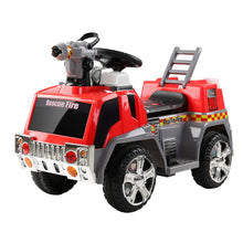 Load image into Gallery viewer, Kids Ride On Fire Truck Car Red Grey-Anti-slip and wide seat