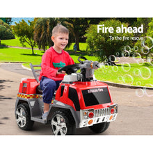Load image into Gallery viewer, Kids Ride On Fire Truck Car Red Grey-Anti-slip and wide seat
