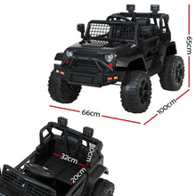 Load image into Gallery viewer, Rigo Kids Ride On Car Electric 12V Car Toys Jeep Battery Remote Control Black