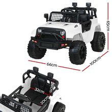 Load image into Gallery viewer, Rigo Kids Ride On Car Electric 12V Car Toys Jeep Battery Remote Control White