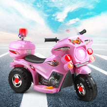 Load image into Gallery viewer, Ride On Motorbike Motorcycle Pink with built in music and flashing light-EN71 standard Safety of Toys