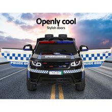 Load image into Gallery viewer, Rigo Kids Ride On Car Inspired Patrol Police Electric Powered Toy Cars Black