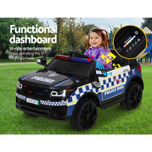 Load image into Gallery viewer, Rigo Kids Ride On Car Inspired Patrol Police Electric Powered Toy Cars Black