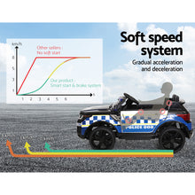 Load image into Gallery viewer, Rigo Kids Ride On Car Inspired Patrol Police Electric Powered Toy Cars Black