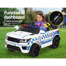 Load image into Gallery viewer, Rigo Kids Ride On Car Inspired Patrol Police Electric Powered Toy Cars White