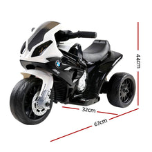 Load image into Gallery viewer, Kids Ride On Motorbike BMW Licensed S1000RR Motorcycle Car Black