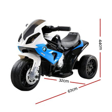 Load image into Gallery viewer, Kids Ride On Motorbike BMW Licensed S1000RR Motorcycle Car Blue