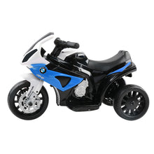 Load image into Gallery viewer, Kids Ride On Motorbike BMW Licensed S1000RR Motorcycle Car Blue