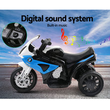 Load image into Gallery viewer, Kids Ride On Motorbike BMW Licensed S1000RR Motorcycle Car Blue