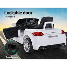 Load image into Gallery viewer, Audi Licensed Kids Ride On Cars Electric Car Children Toy Cars Battery White