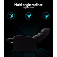 Load image into Gallery viewer, Artiss Luxury Recliner Chair Chairs Lounge Armchair Sofa Leather Cover Brown